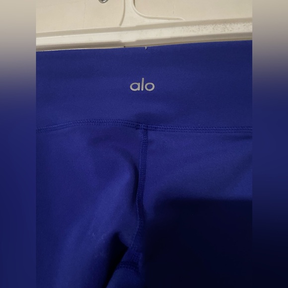 Alo Yoga Moto Leggings Bright Blue Women's - Picture 5 of 9